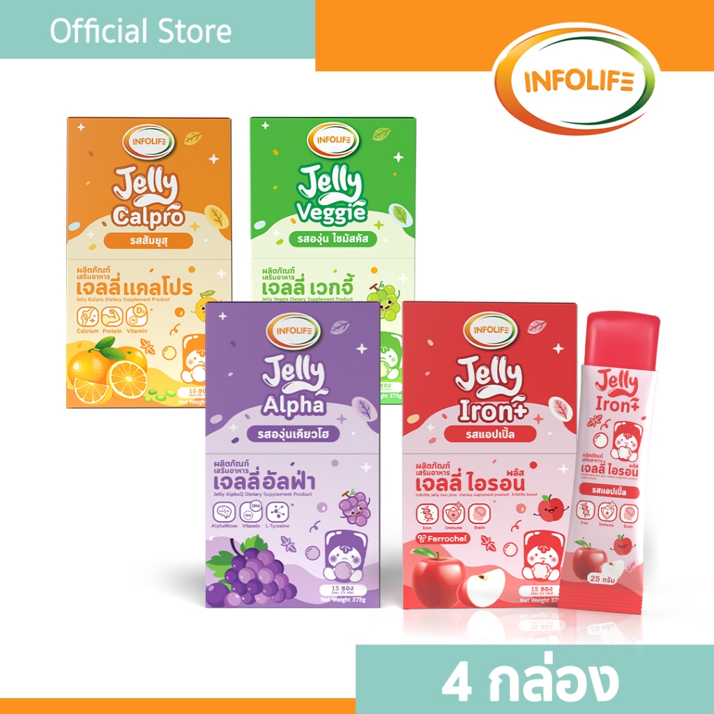 อินโฟว์ไลฟ เจลลี่ (รวมเซ็ต 4 กล่อง)