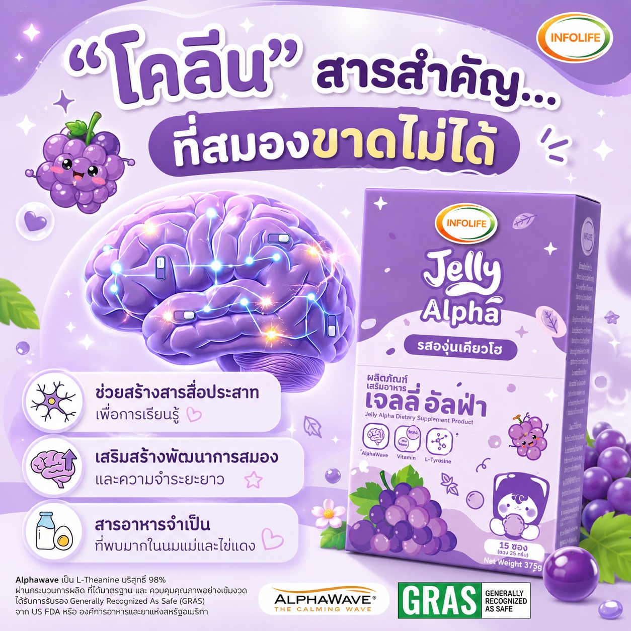 อินโฟว์ไลฟ เจลลี่อัลฟ่า รสองุ่นเคียวโฮ 