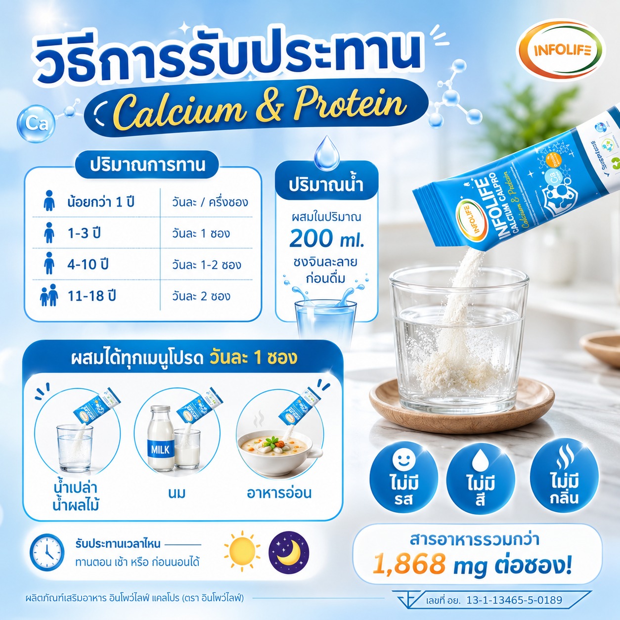 อินโฟว์ไลฟ เเคลเซียม แคลโปร