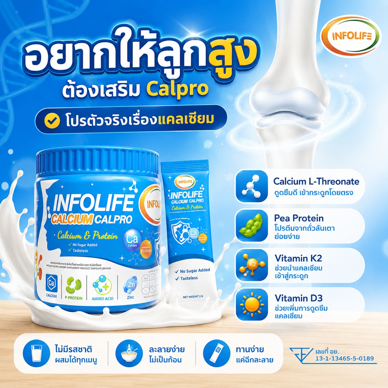อินโฟว์ไลฟ เเคลเซียม แคลโปร