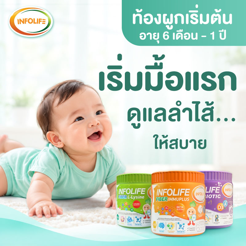 เซ็ตท้องผูกระยะเริ่มต้น สำหรับเด็ก 6 เดือน - 1 ปี