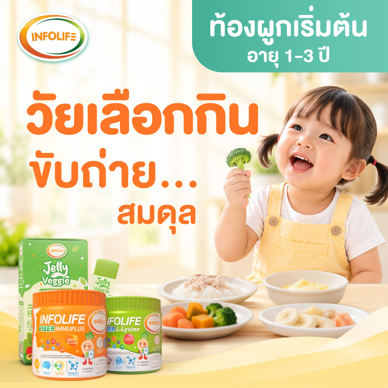 เซ็ตท้องผูกระยะเริ่มต้น สำหรับเด็ก 1 ปี - 3 ปี