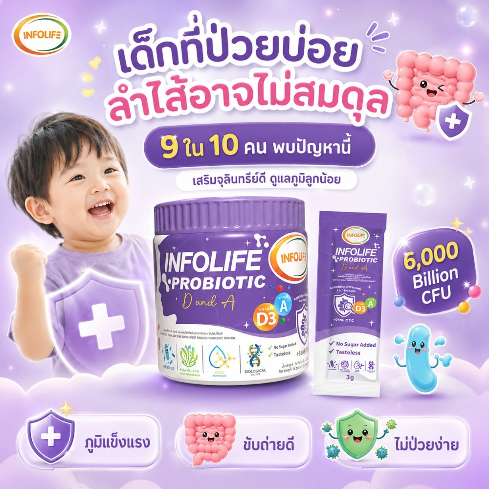 อินโฟว์ไลฟ โพรไบโอติก ดีแอนด์เอ